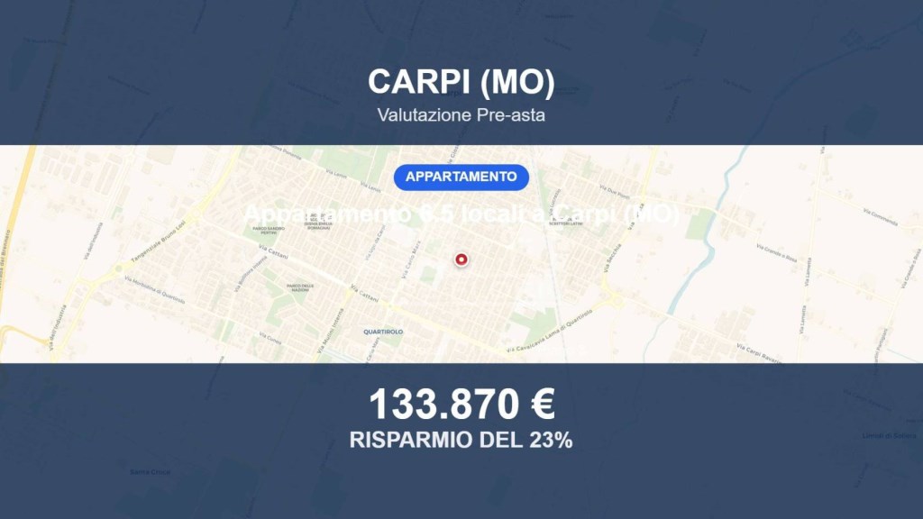 appartamento in vendita a Carpi in zona Quartirolo