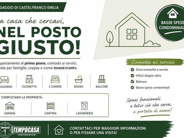 appartamento in vendita a Castelfranco Emilia in zona Gaggio