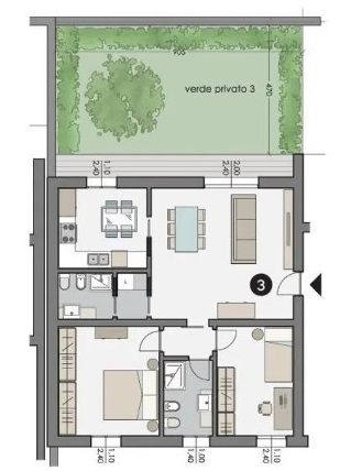 appartamento in vendita a Castelvetro di Modena in zona Solignano Nuovo
