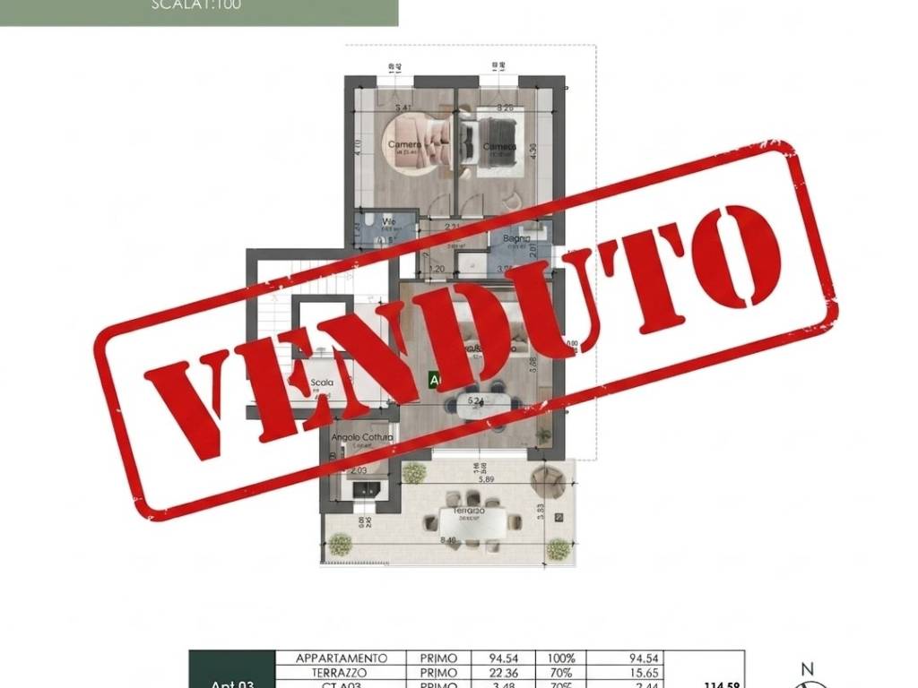 appartamento in vendita a Formigine