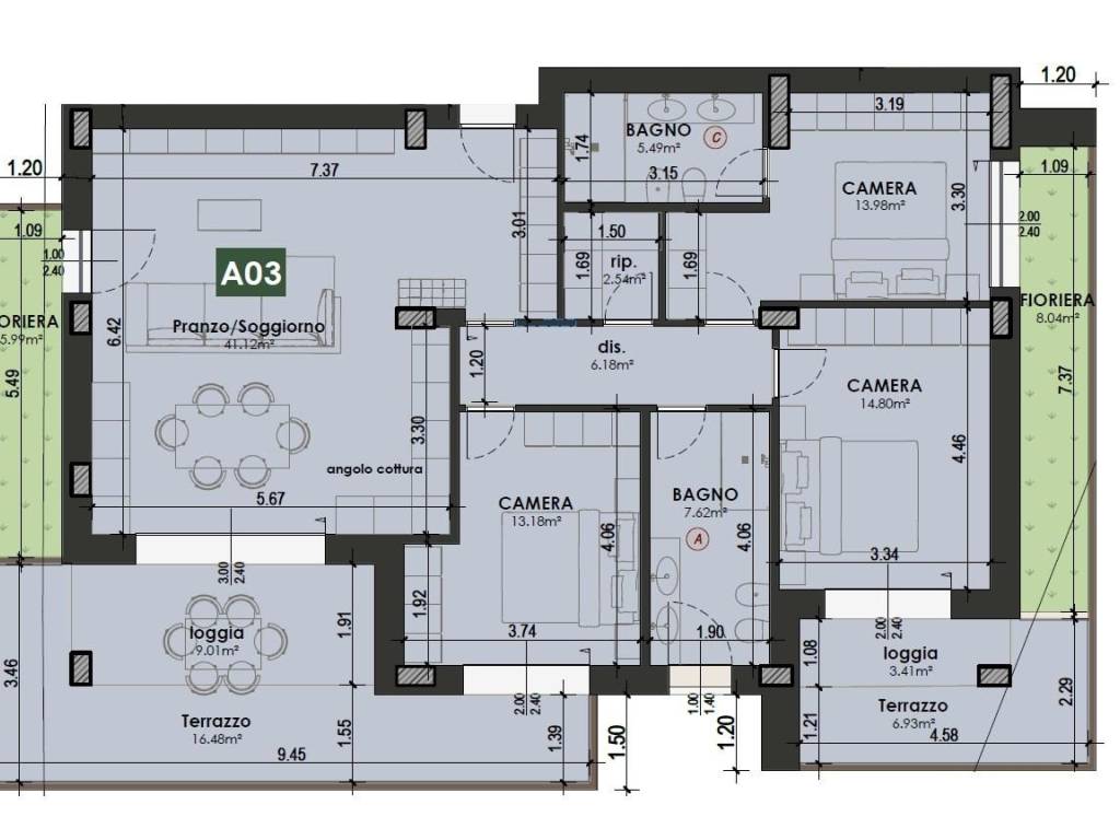 appartamento in vendita a Formigine in zona Casinalbo