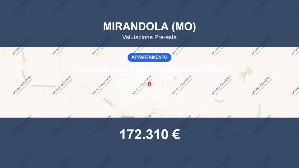 appartamento in vendita a Mirandola