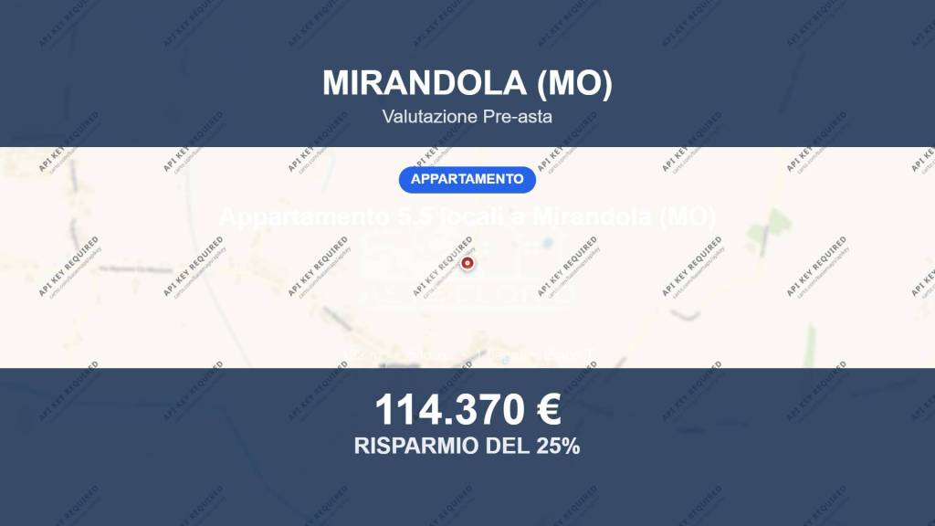 appartamento in vendita a Mirandola