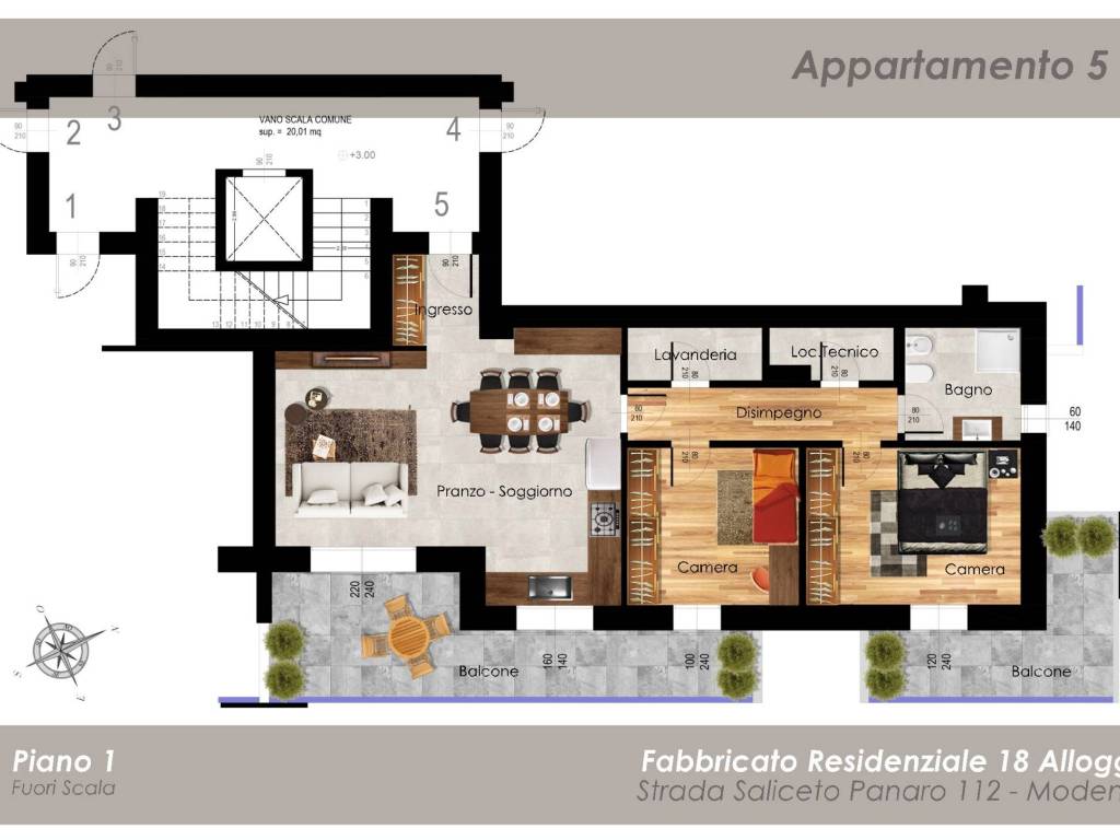 appartamento in vendita a Modena in zona San Lazzaro / Modena Est