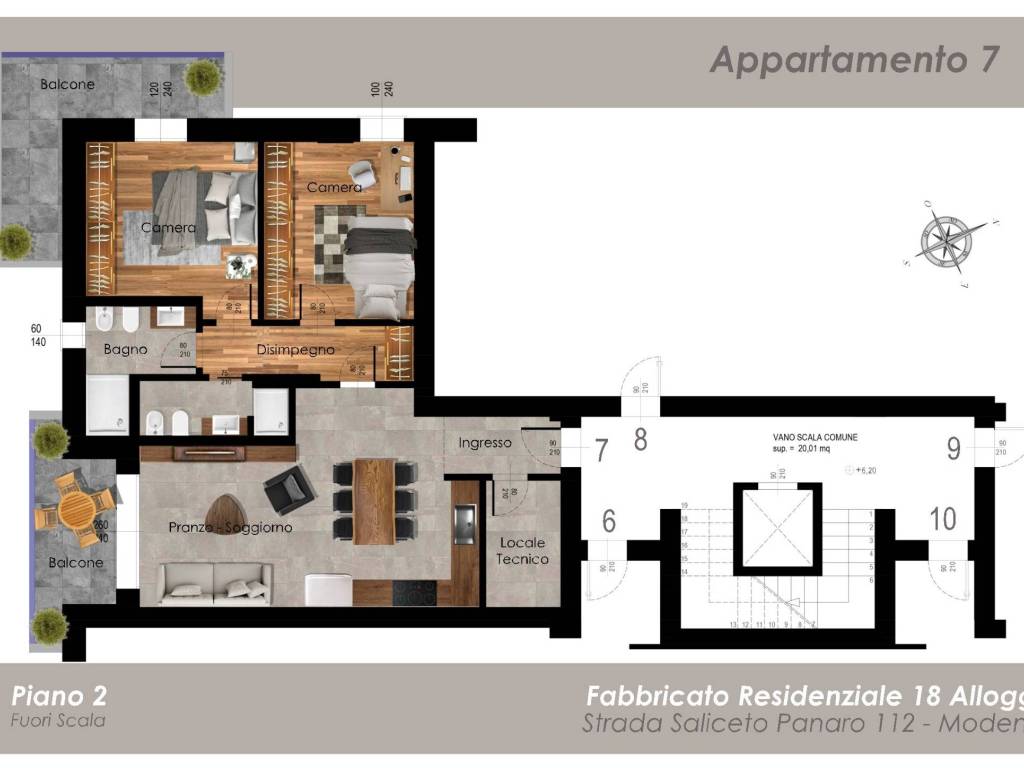 appartamento in vendita a Modena in zona San Lazzaro / Modena Est