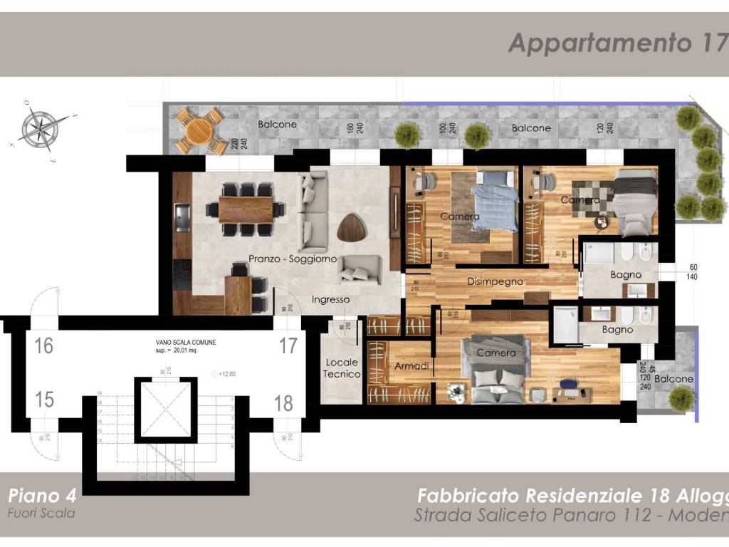 appartamento in vendita a Modena in zona San Lazzaro / Modena Est