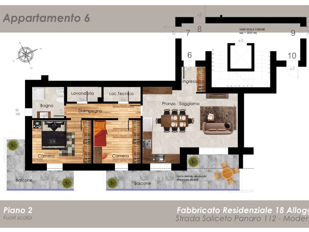 appartamento in vendita a Modena in zona San Lazzaro / Modena Est