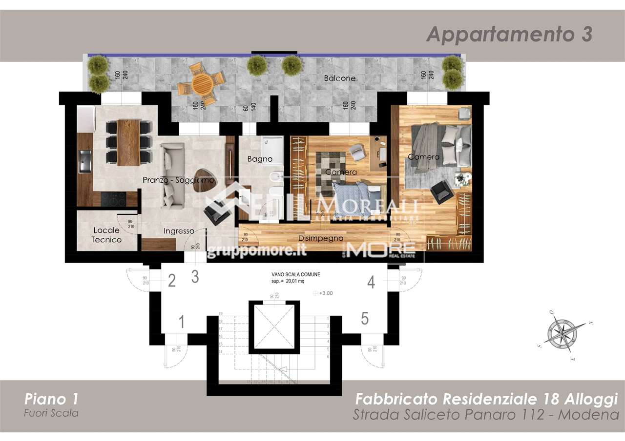 appartamento in vendita a Modena in zona San Faustino
