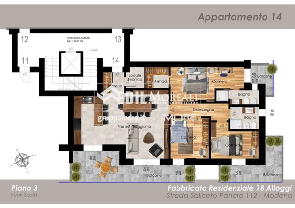 appartamento in vendita a Modena in zona San Faustino