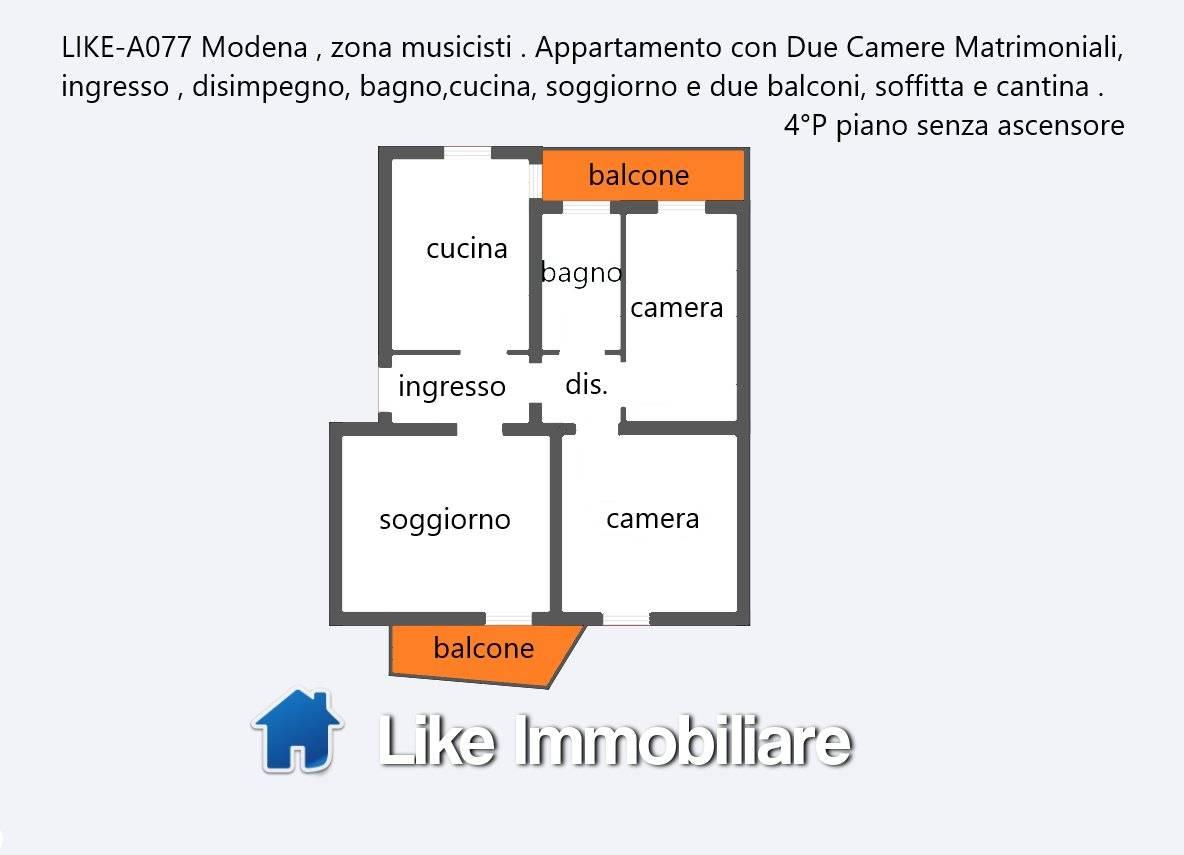 appartamento in vendita a Modena in zona San Faustino