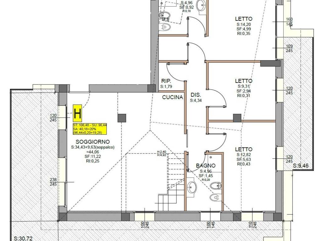 appartamento in vendita a Modena in zona Vaciglio