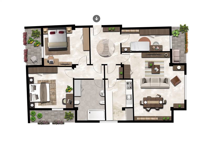 appartamento in vendita a Modena in zona Sant'Agnese