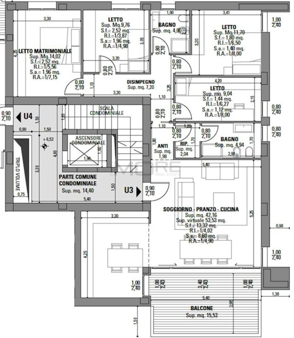 appartamento in vendita a Modena in zona Crocetta