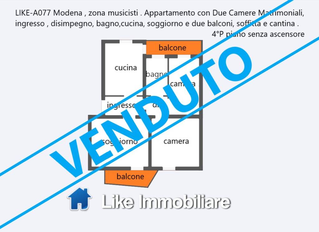 appartamento in vendita a Modena