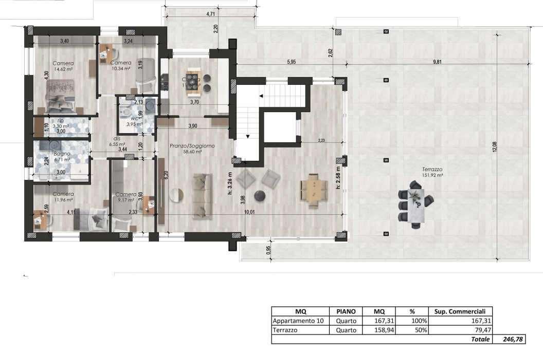 appartamento in vendita a Modena in zona Buon Pastore