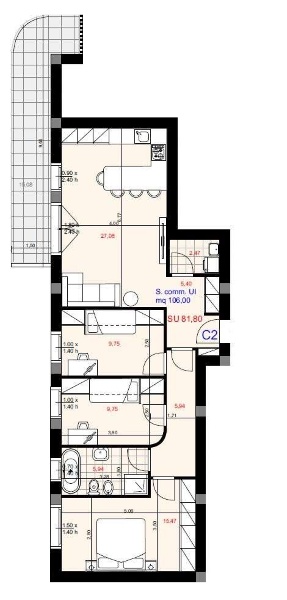 appartamento in vendita a Modena