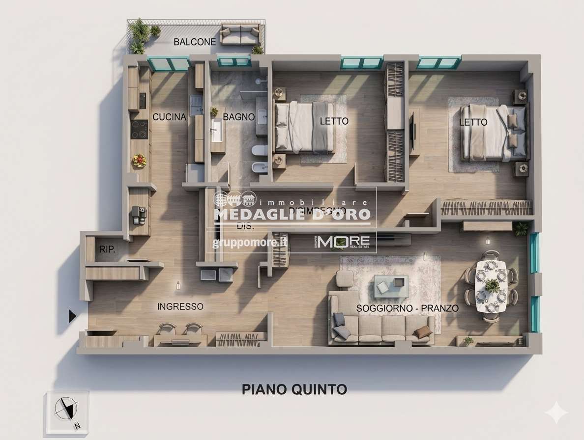 appartamento in vendita a Modena in zona Madonnina / Quattro Ville