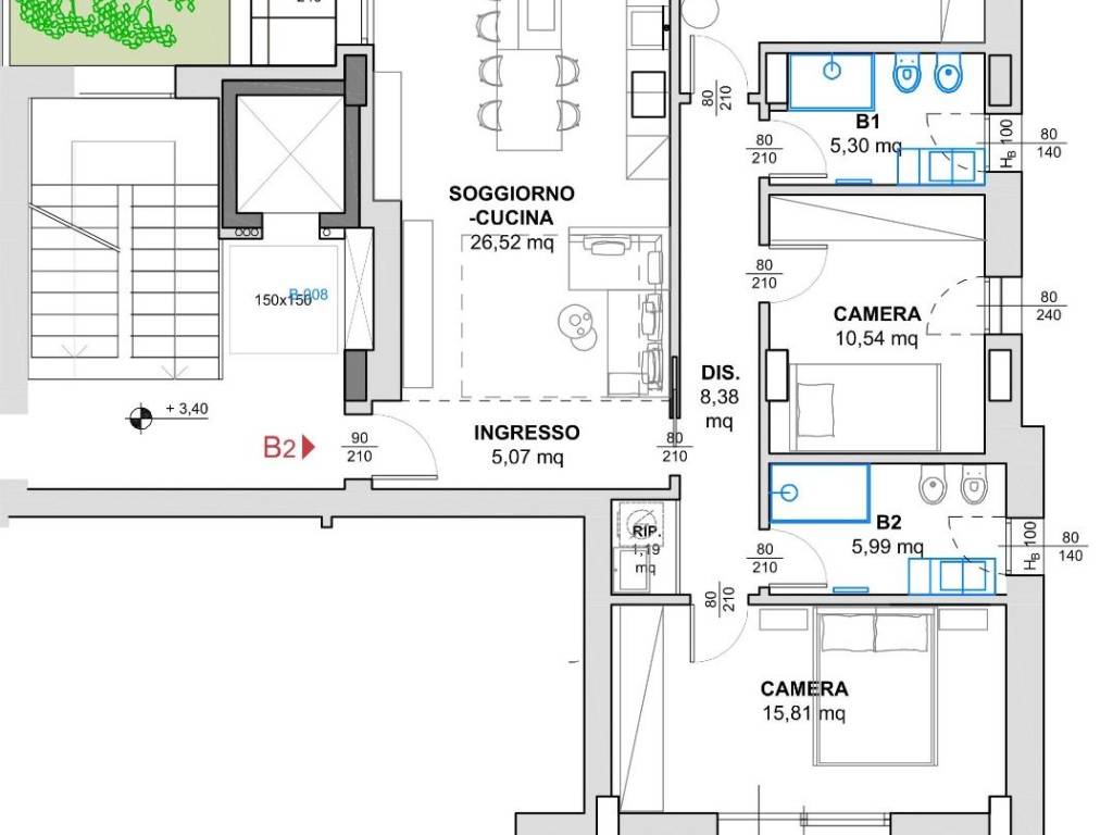 appartamento in vendita a Modena in zona Buon Pastore