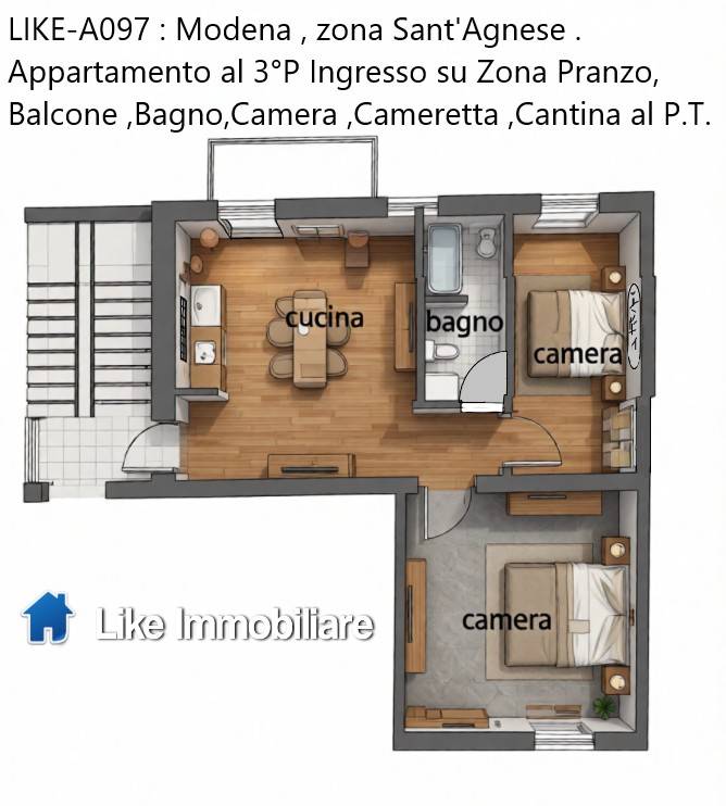 appartamento in vendita a Modena in zona San Faustino