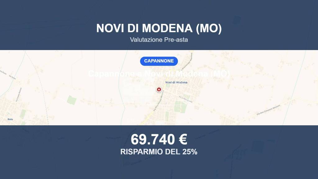 locale commerciale in vendita a Novi di Modena