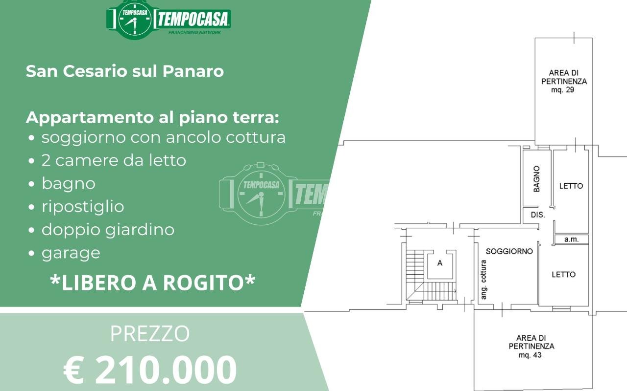 appartamento in vendita a San Cesario sul Panaro