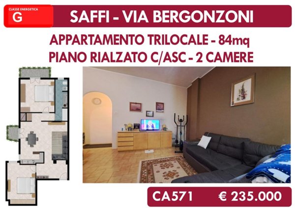 appartamento in vendita a Bologna in zona Saffi