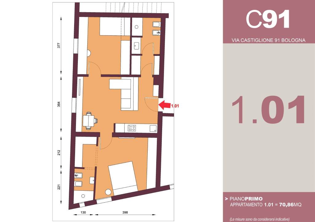 appartamento in vendita a Bologna in zona Santo Stefano