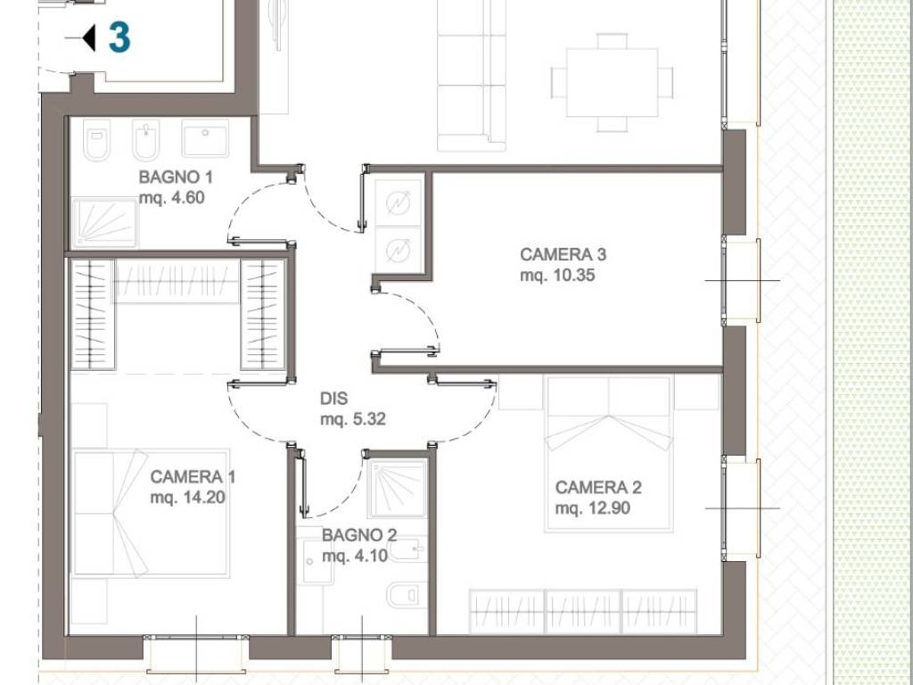 appartamento in vendita a Bologna in zona Barca