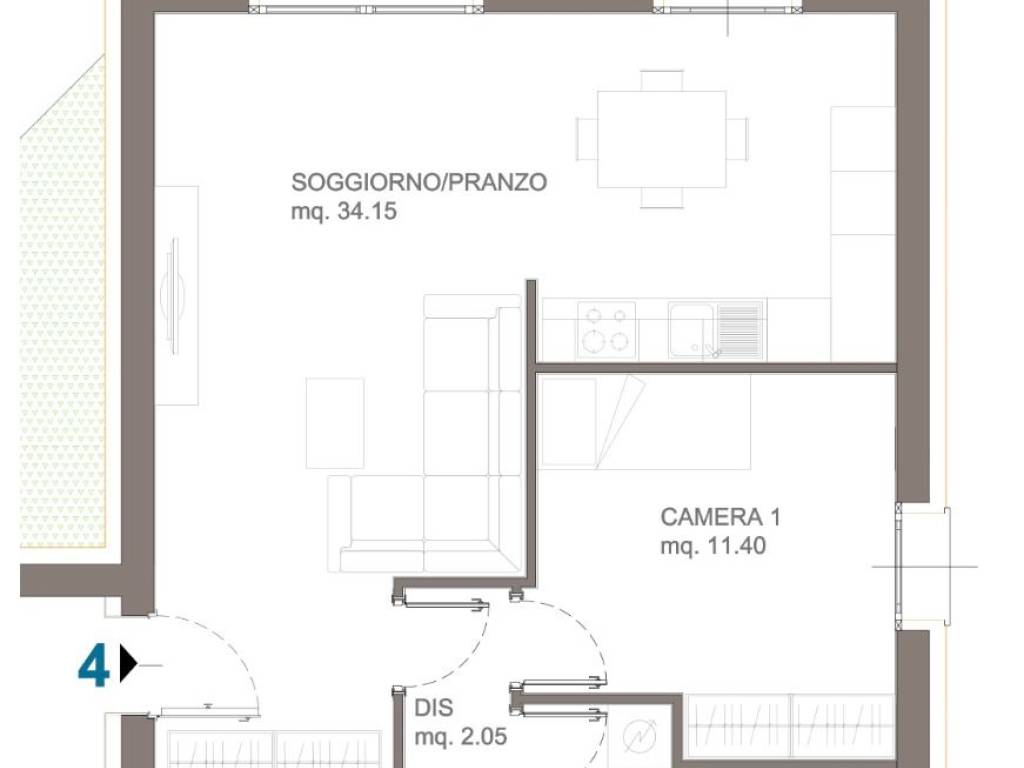 appartamento in vendita a Bologna in zona Barca