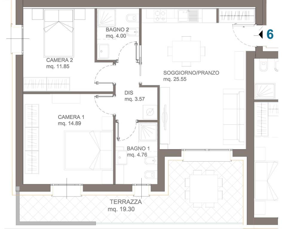 appartamento in vendita a Bologna in zona Barca
