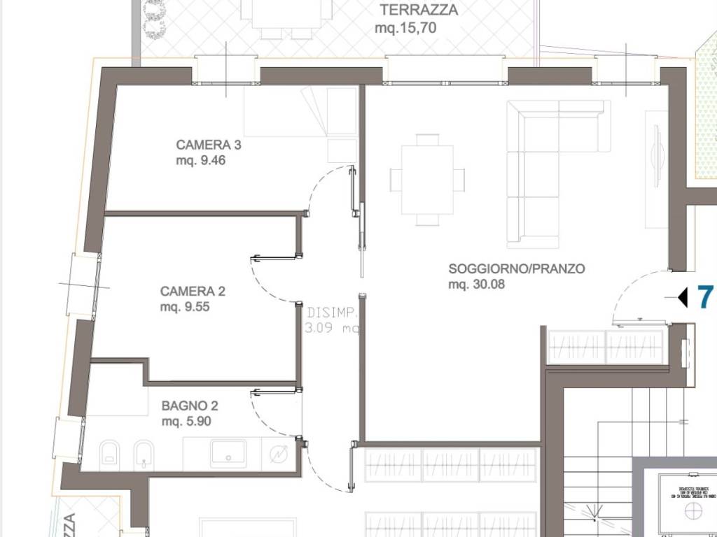 appartamento in vendita a Bologna in zona Barca