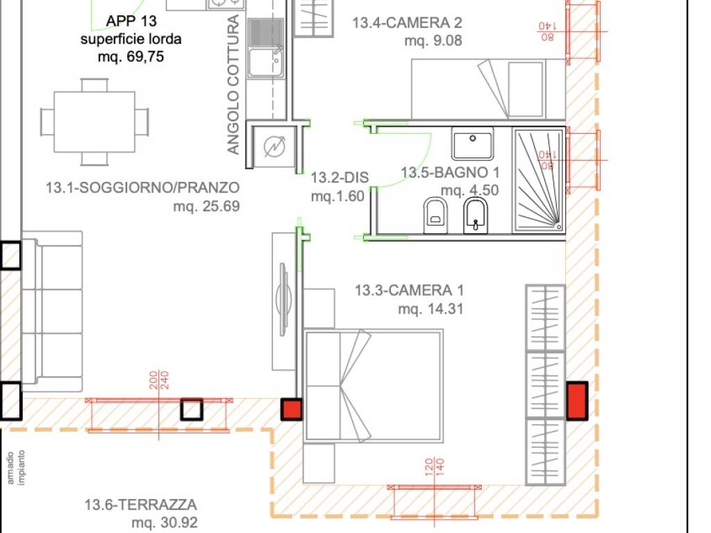 appartamento in vendita a Bologna in zona Corticella