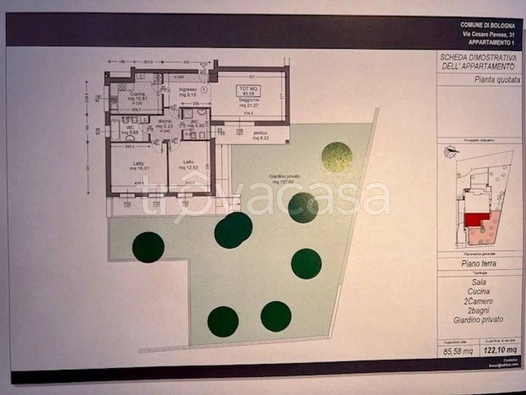 appartamento in vendita a Bologna