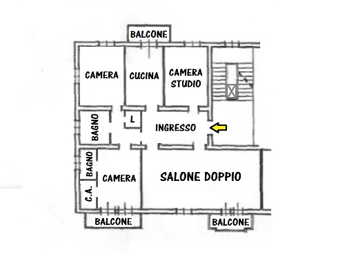 appartamento in vendita a Bologna in zona Savena