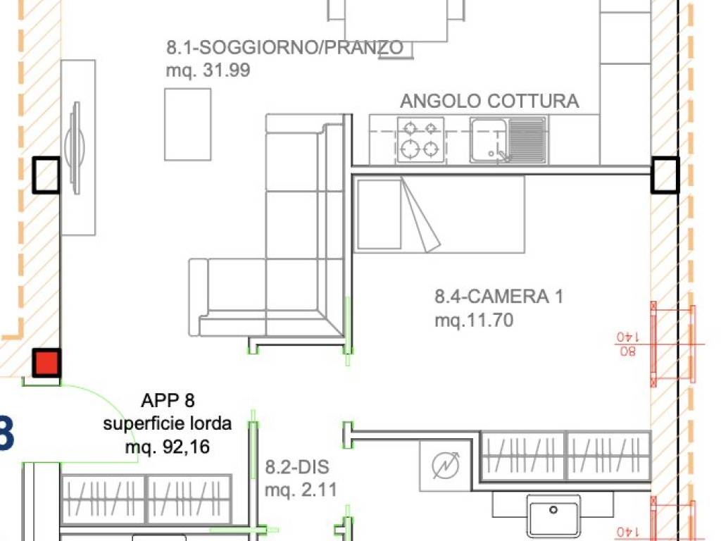 appartamento in vendita a Bologna in zona Barca