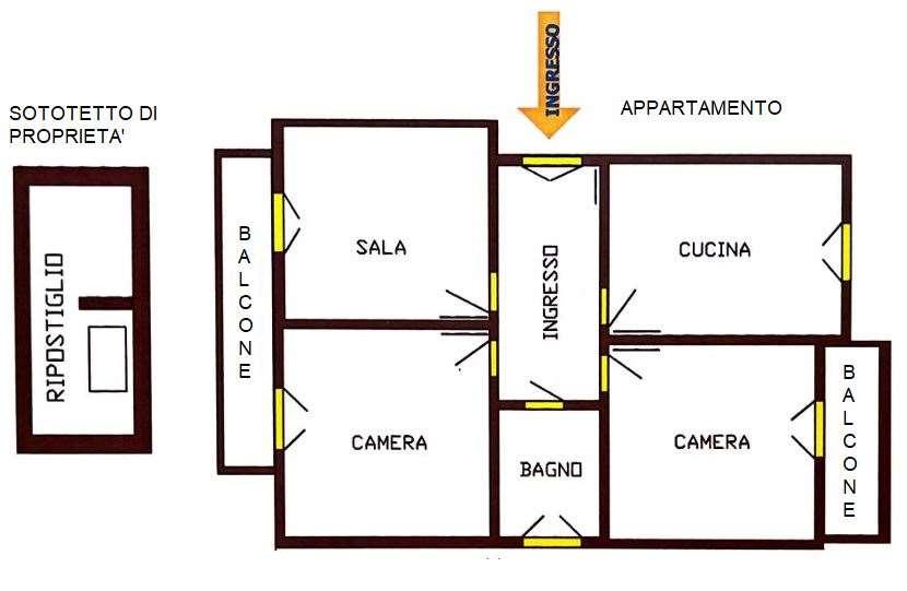 appartamento in vendita a Bologna in zona Savena