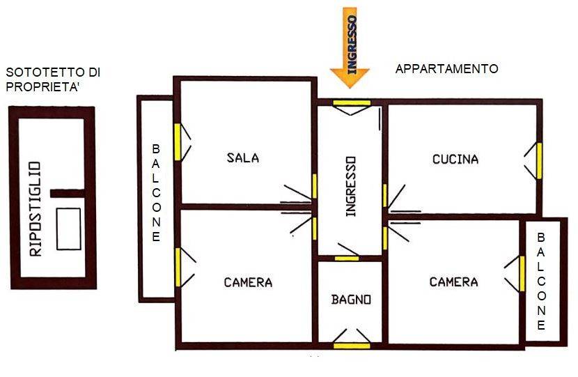appartamento in vendita a Bologna in zona Savena