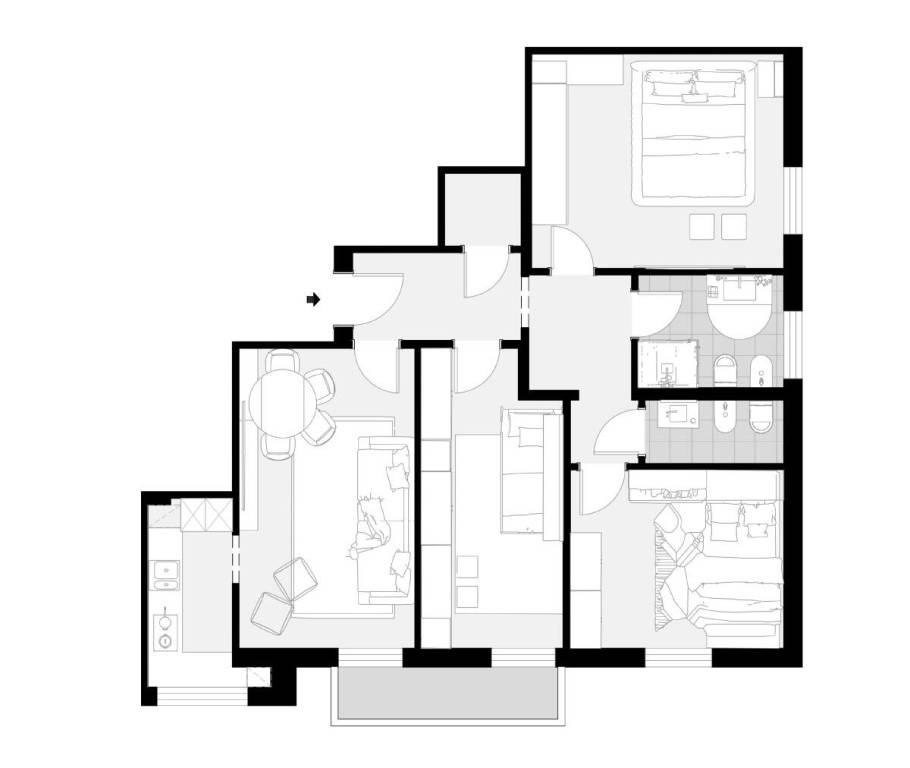 appartamento in vendita a Bologna in zona Murri