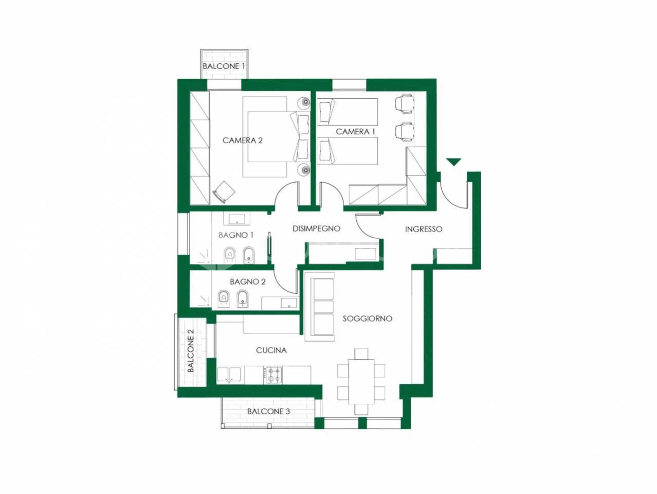 appartamento in vendita a Bologna