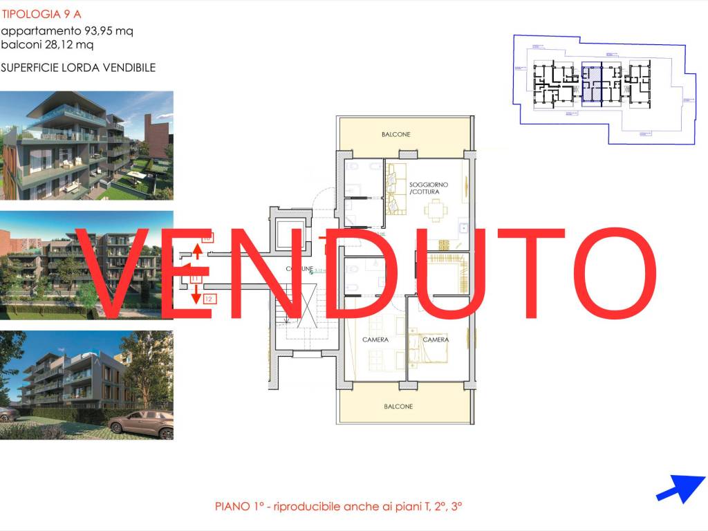 appartamento in vendita a Bologna in zona Savena