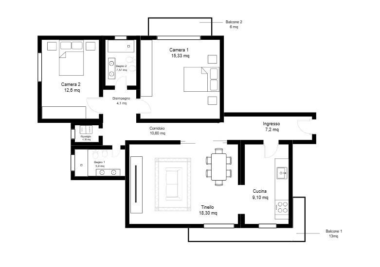 appartamento in vendita a Bologna in zona Colli