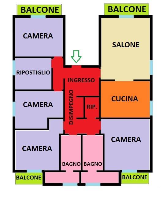 appartamento in vendita a Bologna in zona Corticella