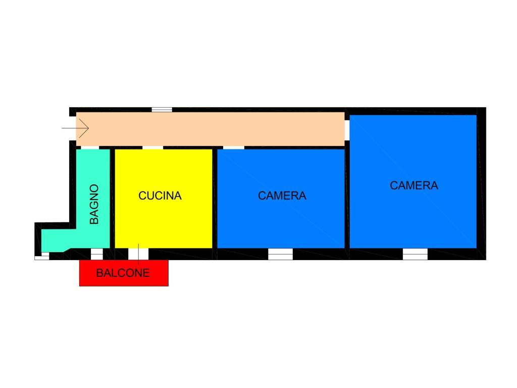 appartamento in vendita a Bologna in zona Corticella