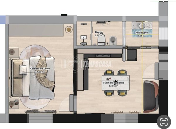 appartamento in vendita a Bologna in zona Saffi