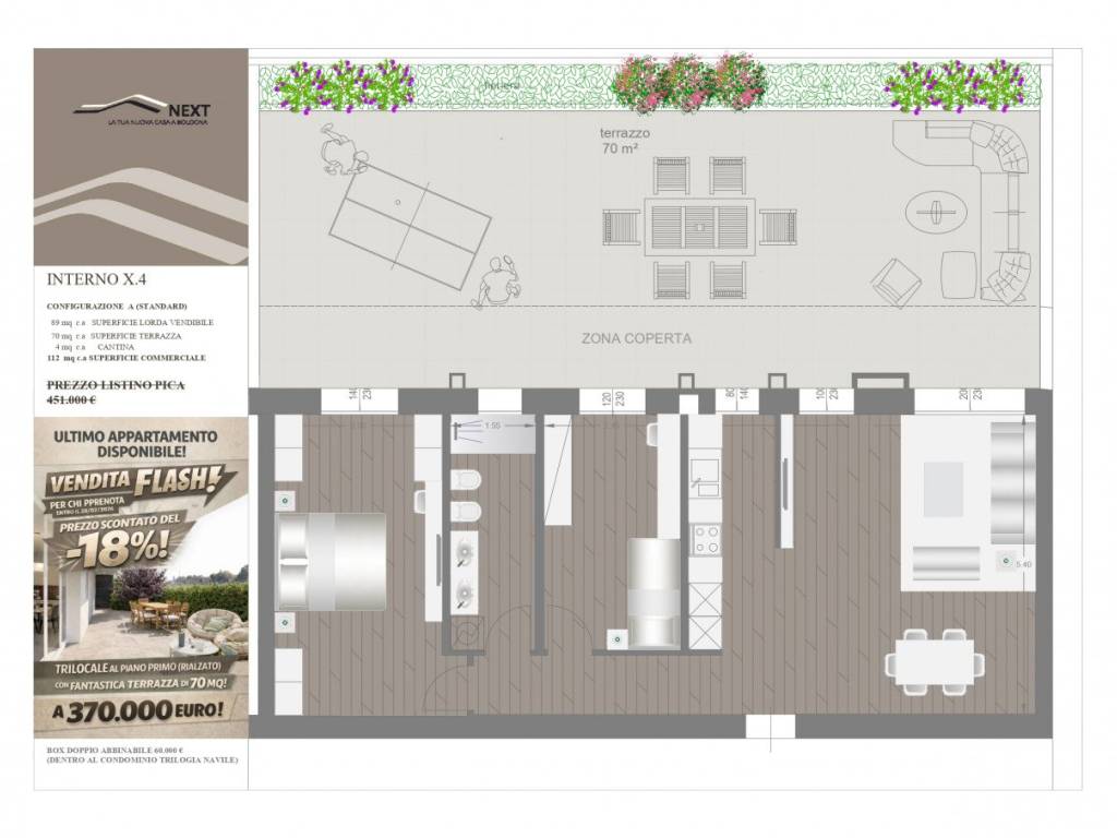 appartamento in vendita a Bologna in zona Corticella