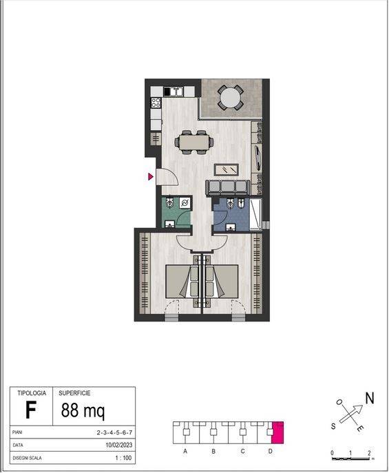 appartamento in vendita a Bologna in zona Corticella