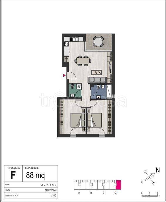 appartamento in vendita a Bologna