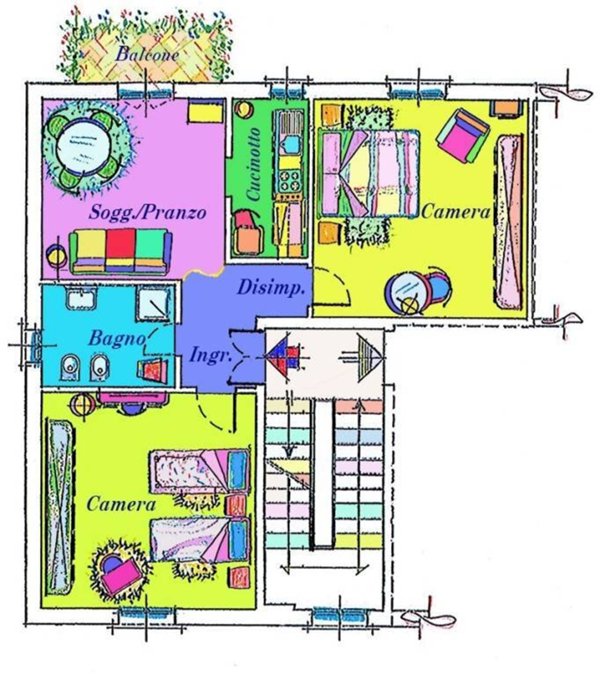 appartamento in vendita a Bologna in zona Corticella