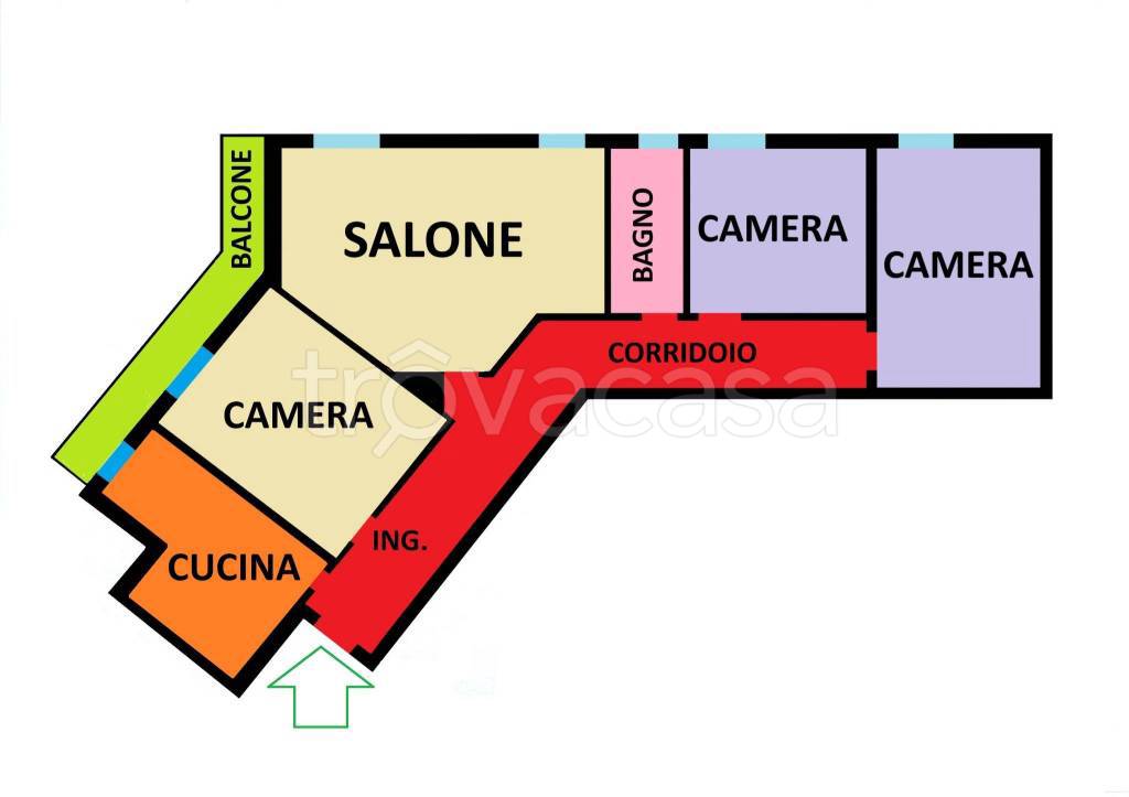 appartamento in vendita a Bologna in zona Reno
