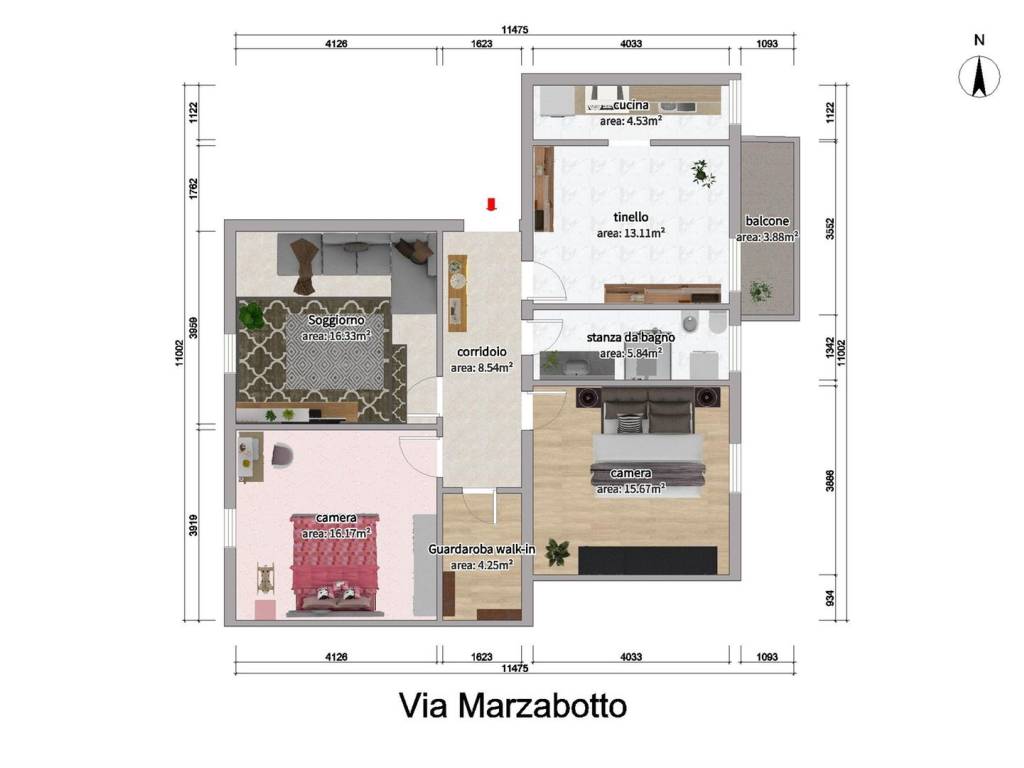 appartamento in vendita a Bologna in zona Saffi